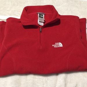 Red The North Face sweaters size extra small